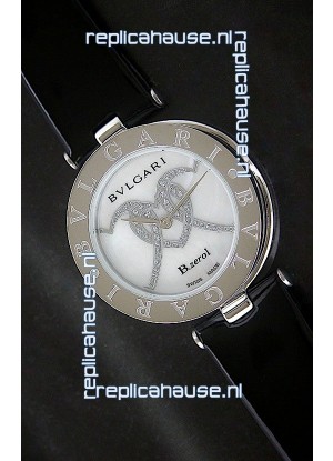 Bvlgari B.zerol Japanese Replica Quartz Watch in White Dial