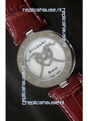 Bvlgari B.zerol Japanese Replica Quartz Watch in White Dial