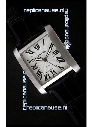 Cartier Tank 100 Japanese Replica Watch in White Dial