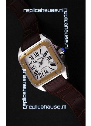 Cartier Santos in Swiss Replica Watch in White Dial