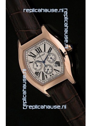 Cartier Tortue Japanese Replica Watch in White Dial