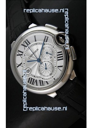 Cartier Ballon de Japanese Replica Watch in Silver White Dial