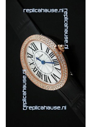 Cartier Ellipse Ladies Replica Watch in Pink Gold