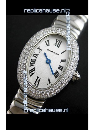 Cartier Ellipse Ladies Replica Watch in White Dial