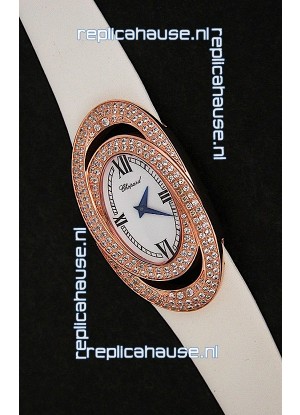 Chopard Xtravagza Swiss Replica Watch in White Strap