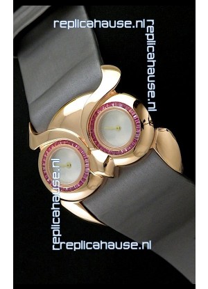 Chopard Animal World Ladies Owl Watch in Double Mop White Dial