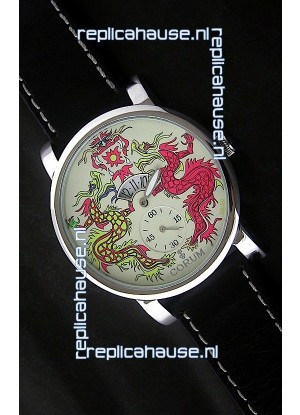 Corum Imitation Ceramics Japanese Replica Watch in White Dial