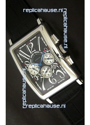 Franck Muller Long Island Japanese Replica Watch in Black Dial