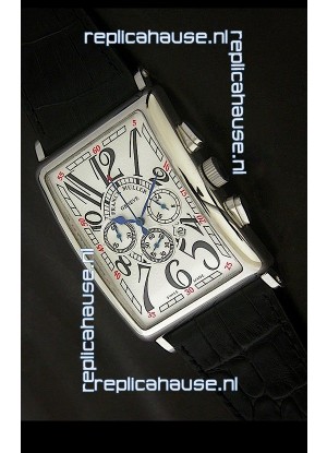 Franck Muller Long Island Japanese Replica Watch in White Dial