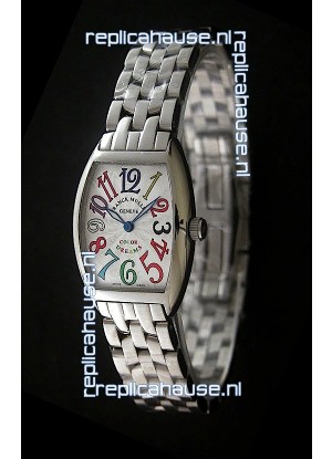 Franck Muller Crazy Color Dreams Japanese Replica Watch in White Dial