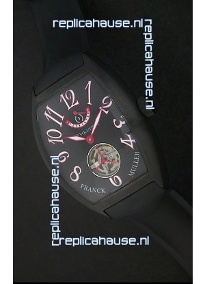 Franck Muller Tourbillon Japanese Replica Watch in Black Dial
