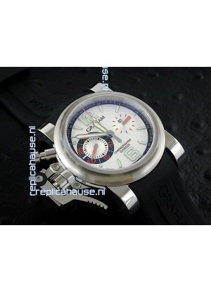 Graham Chronofighter Oversize Swiss Replica Watch in Silver Dial