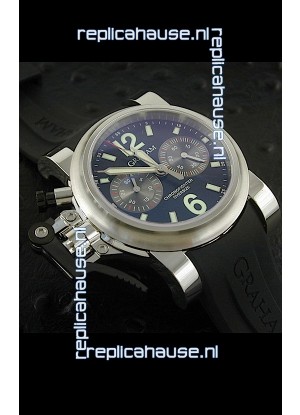 Graham Chronofighter Oversize Swiss Replica Watch in Black Dial