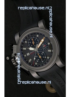 Graham Chronofighter Swiss Replica Watch in Grey Dial