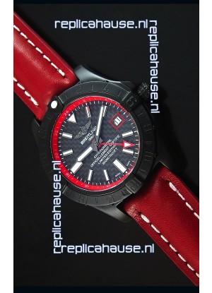 Breitling Chronometre GMT Carbon Dial Swiss Replica Watch in PVD Casing