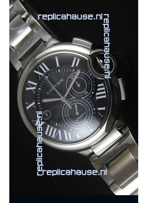 Ballon De Cartier Chronograph in Stainless Steel Case - 1:1 Mirror Replica