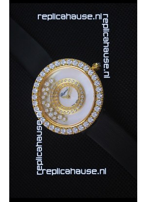 Chopard Happy Dreams 36MM Black Strap in White Dial