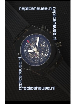 Hublot Big Bang Unico All Black Sapphire Quartz Replica Watch 45MM