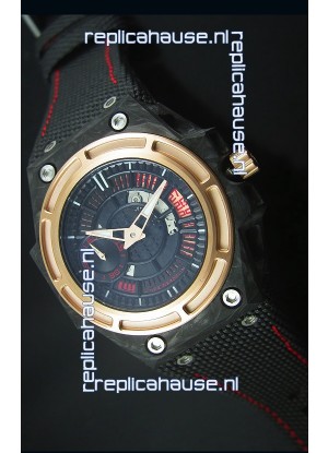 Linde Werdelin Spidolite II Swiss Replica Watch in Forged Carbon Case