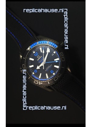 Omega Seamaster Planet Ocean Deep Black Blue GMT 1:1 Edition Swiss Replica Watch