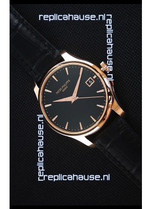 Patek Philippe #Ref 5227 Yellow Gold Watch in Black Dial 1:1 Swiss Replica Watch 