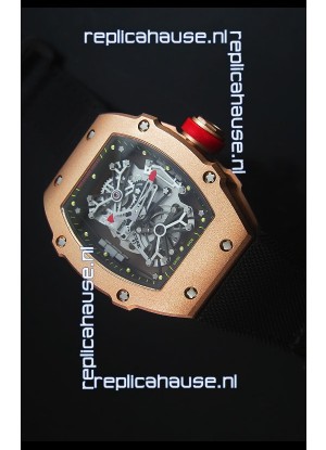 Richard Mille RM027 Tourbillon Rafael Nadal Edition Swiss Watch in 18K Rose Gold
