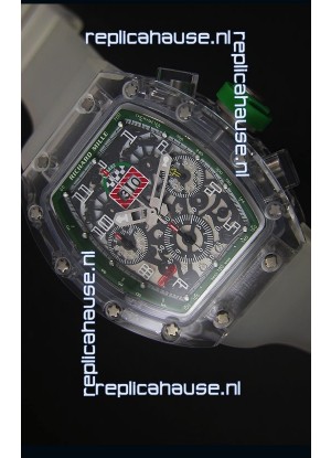 Richard Mille RM056-1 Tourbillon Felipe Massa Chronograh Green Bezel Watch