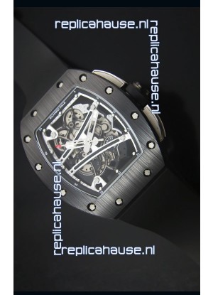 Richard Mille RM061 Ceramic Case Swiss Black and White Bezel Replica Watch