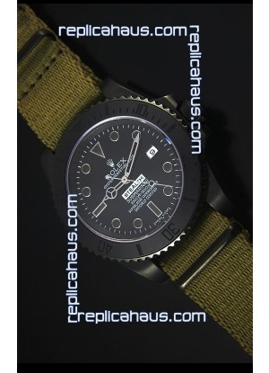 Rolex Submariner Stealth MK IV PVD Swiss Replica Watch Black Hour Markers