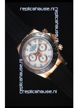 Rolex Daytona 116515 Everose 1:1 Mirror Replica White Dial Watch 