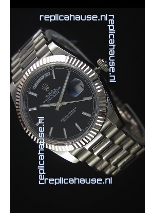 Rolex Day-Date Stainless Steel Replica Watch 40MM 2836-2 Swiss Movement