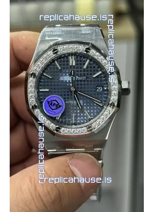 Audemars Piguet Royal Oak 37MM Blue Dial Watch in 3120 Movement - 1:1 Mirror Replica