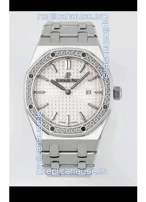 Audemars Piguet Royal Oak 33MM 904L White Black Dial 1:1 Mirror Replica Watch