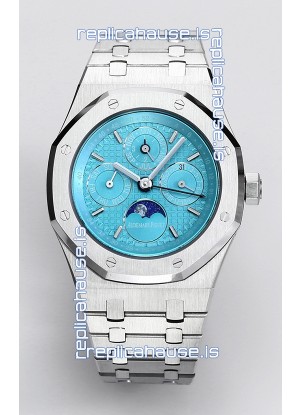 Audemars Piguet Royal Oak Perpetual Calendar Swiss Replica 904L Steel - Tiffany Blue Dial