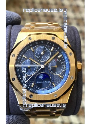Audemars Piguet Royal Oak Perpetual Calendar Swiss Replica 904L Steel in Yellow Gold Casing