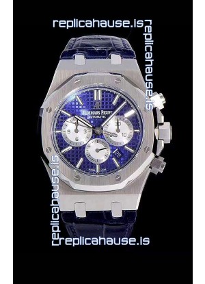 Audemars Piguet Royal Oak Chronograph Blue Dial 904L Steel 1:1 Mirror Replica