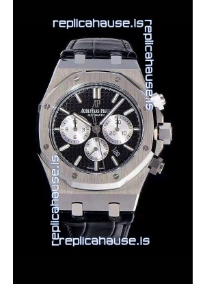 Audemars Piguet Royal Oak Chronograph Black Dial 904L Steel 1:1 Mirror Replica