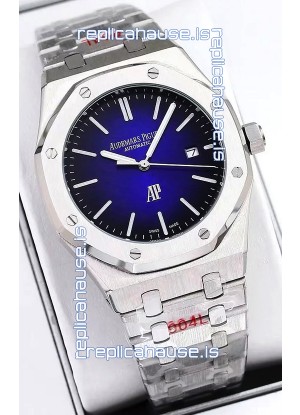 Audemars Piguet Royal Oak Jumbo Extra Thin Edition Watch in Blue Dial - 39MM in 904L Steel Case