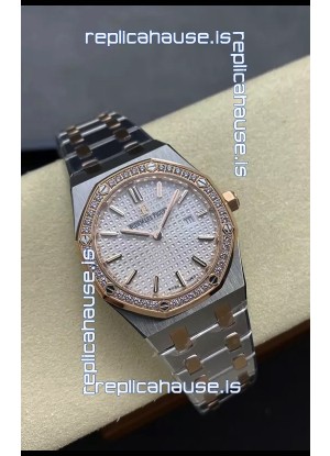 Audemars Piguet Royal Oak 33MM Two Tone Casing White Dial 1:1 Mirror Replica Watch