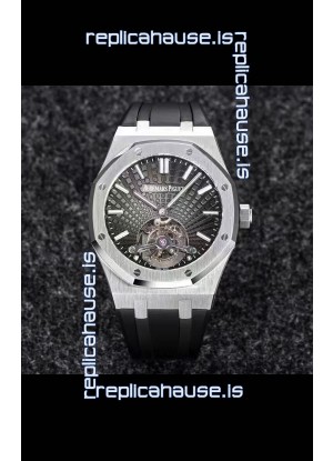 Audemars Piguet Royal Oak Tourbillon 41mm in 904L Casing - Grey Tapisserie Dial 1:1 Ultimate Replica