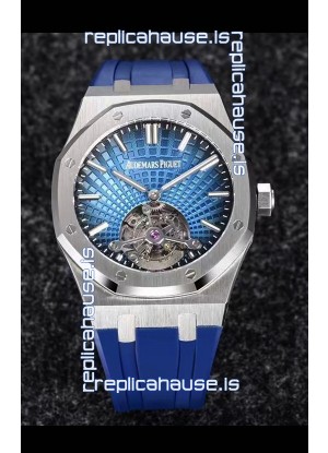 Audemars Piguet Royal Oak Tourbillon 41mm in 904L Casing - Blue Tapisserie Dial 1:1 Ultimate Replica