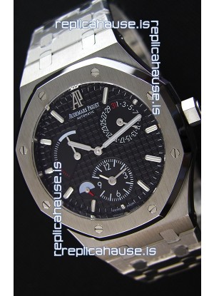 Audemars Piguet Royal Oak Dual Time Swiss Replica Watch in Black Dial