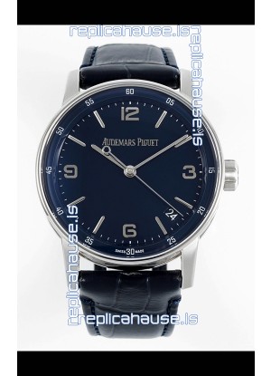 Audemars Piguet CODE 11.59 15210 Blue Dial Swiss Replica Watch in 904L Steel Casing 41MM