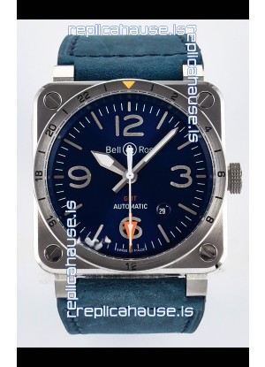 Bell & Ross BR03-93 GMT Edition Blue Dial 1:1 Mirror Replica Watch 