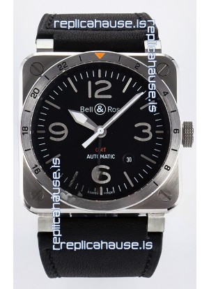 Bell & Ross BR03-93 GMT Edition Black Dial 1:1 Mirror Replica Watch 