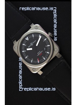 Bell & Ross BR03-92 Horograph Black Dial Swiss Leather Strap 1:1 Mirror Replica Watch