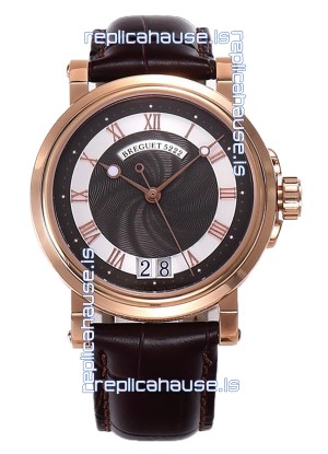 Breguet Marine Automatic Big Date 5817 Rose Gold Watch in Brown Dial 