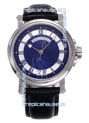 Breguet Marine Automatic Big Date 5817 Stainless Steel Watch with in Blue Dial 