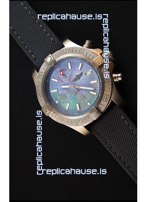 Breitling Avenger Titanium Case Swiss Replica Watch MOP Dial 1:1 Mirror Replica Watch
