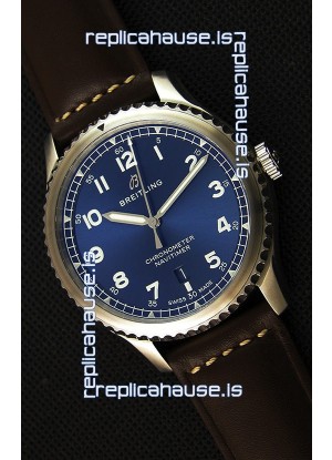 Breitling Navitimer 8 Automatic 41MM Swiss Replica Watch in Blue Dial 